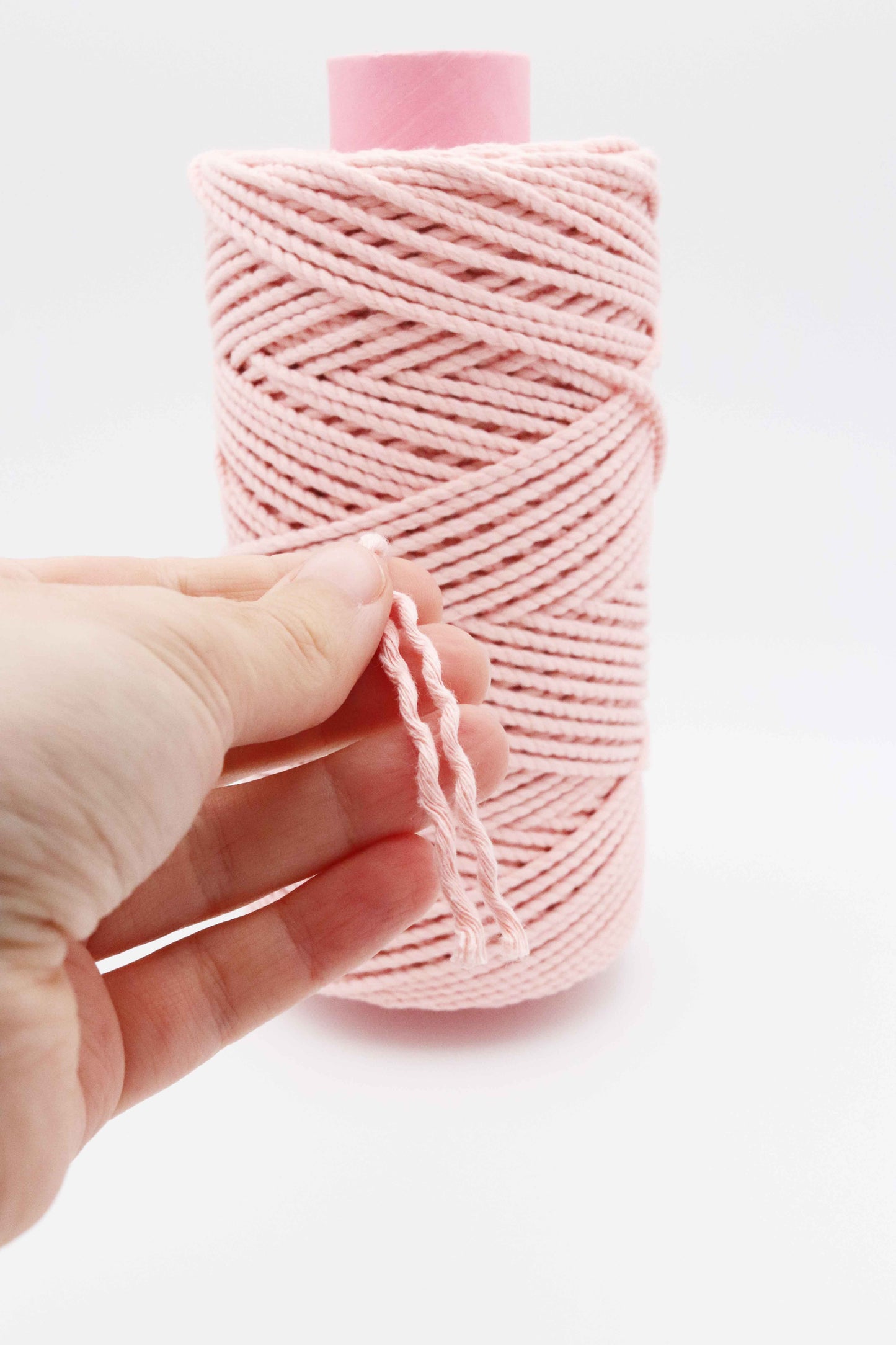 macrame coloured cord pink