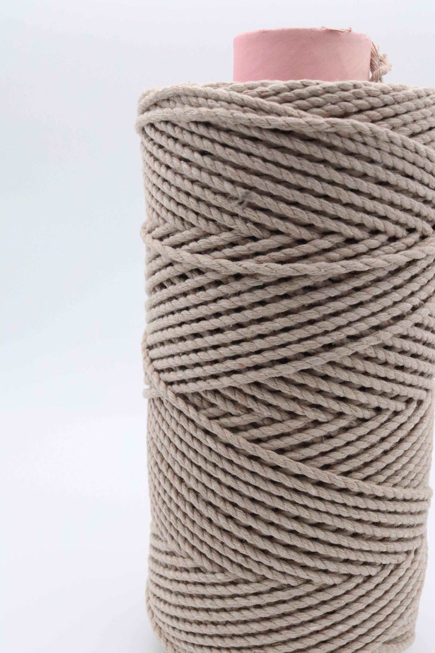 macrame cord recycled beige rope 