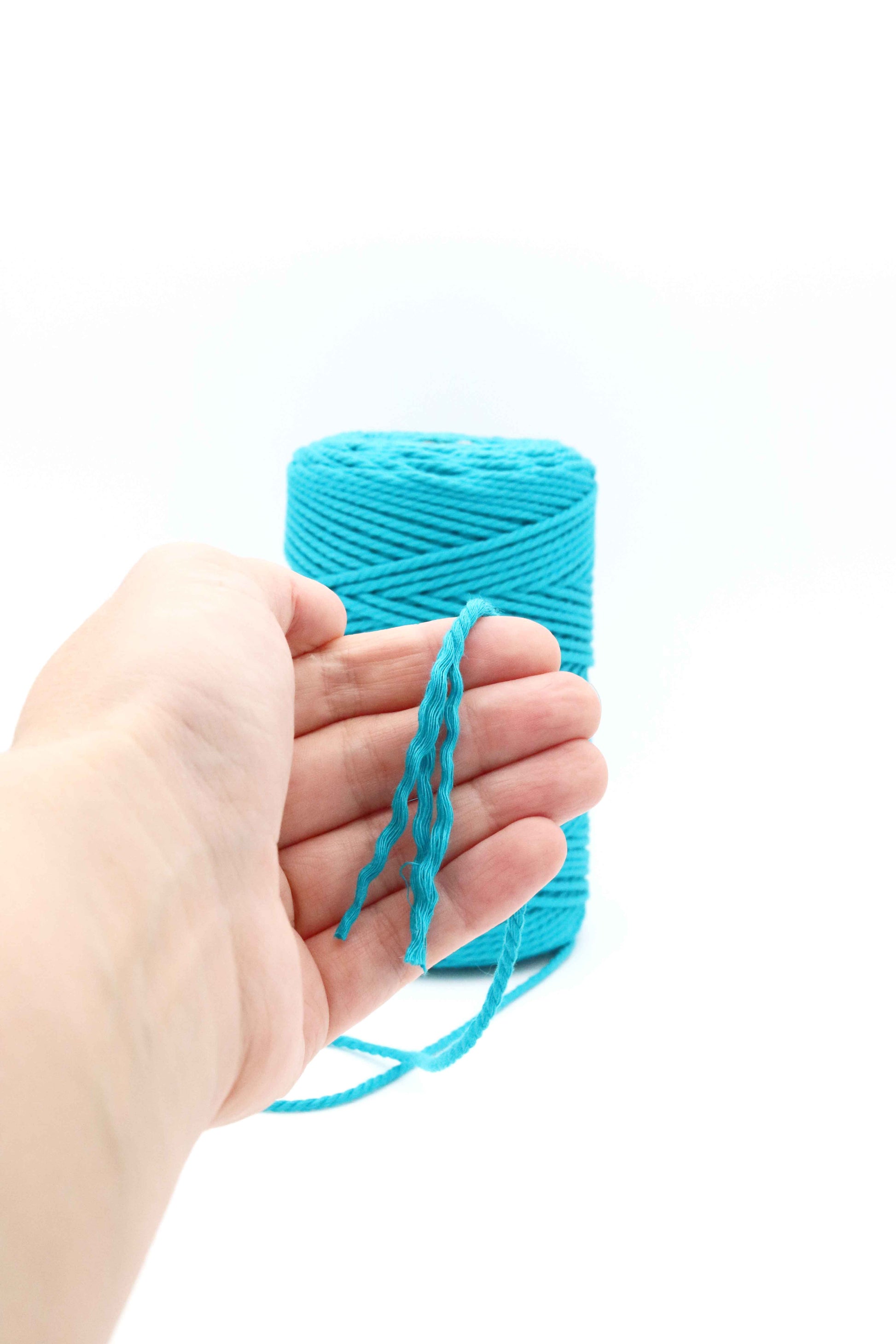 macrame cord blue