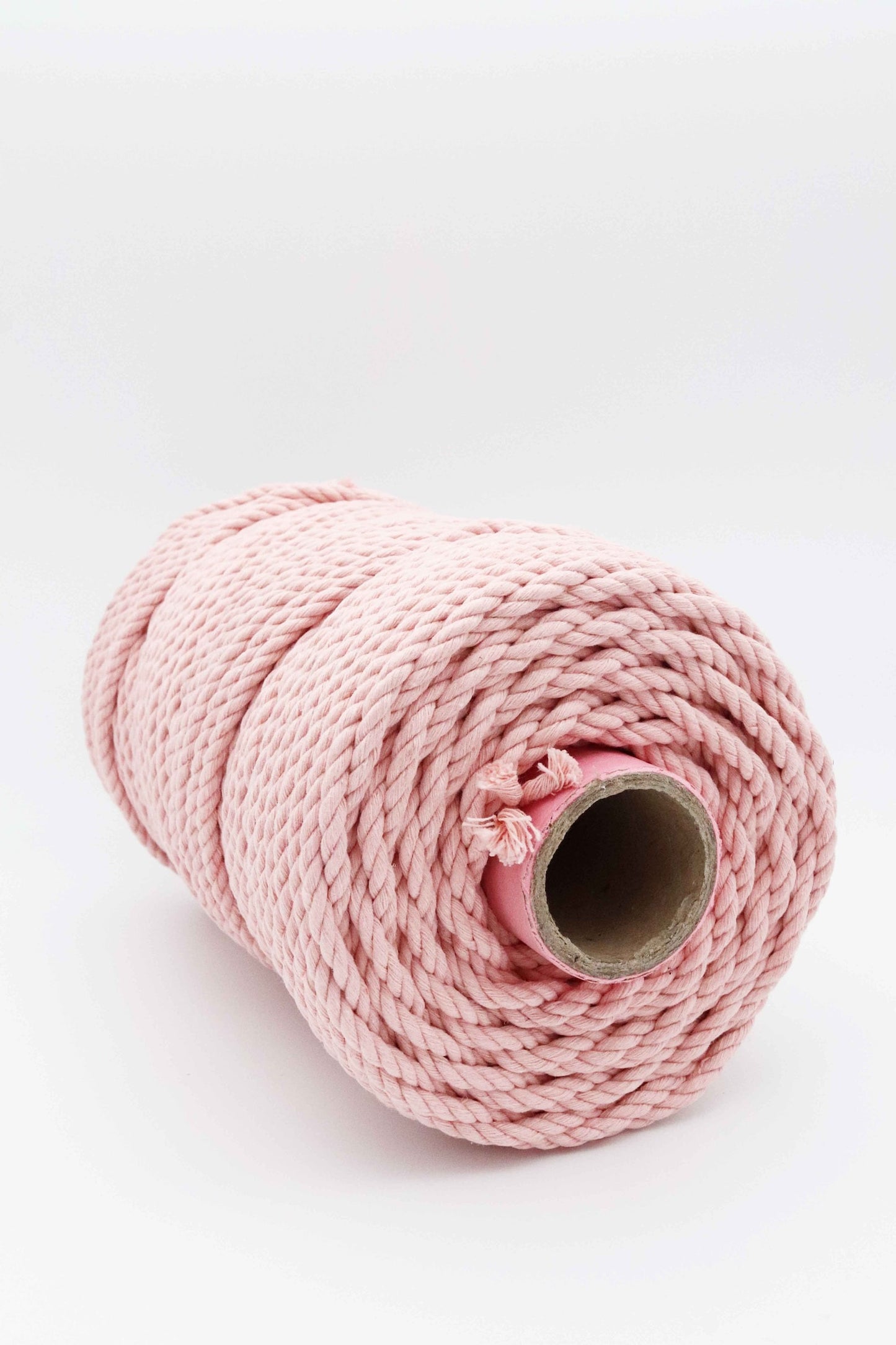 Macrame Cord, 5mm, Recycled Cotton, Ballet, 190m
