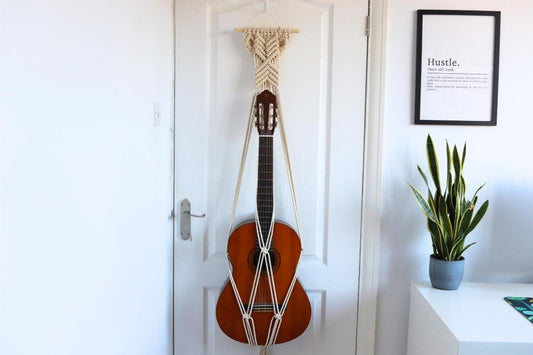 guitar wall mount in white