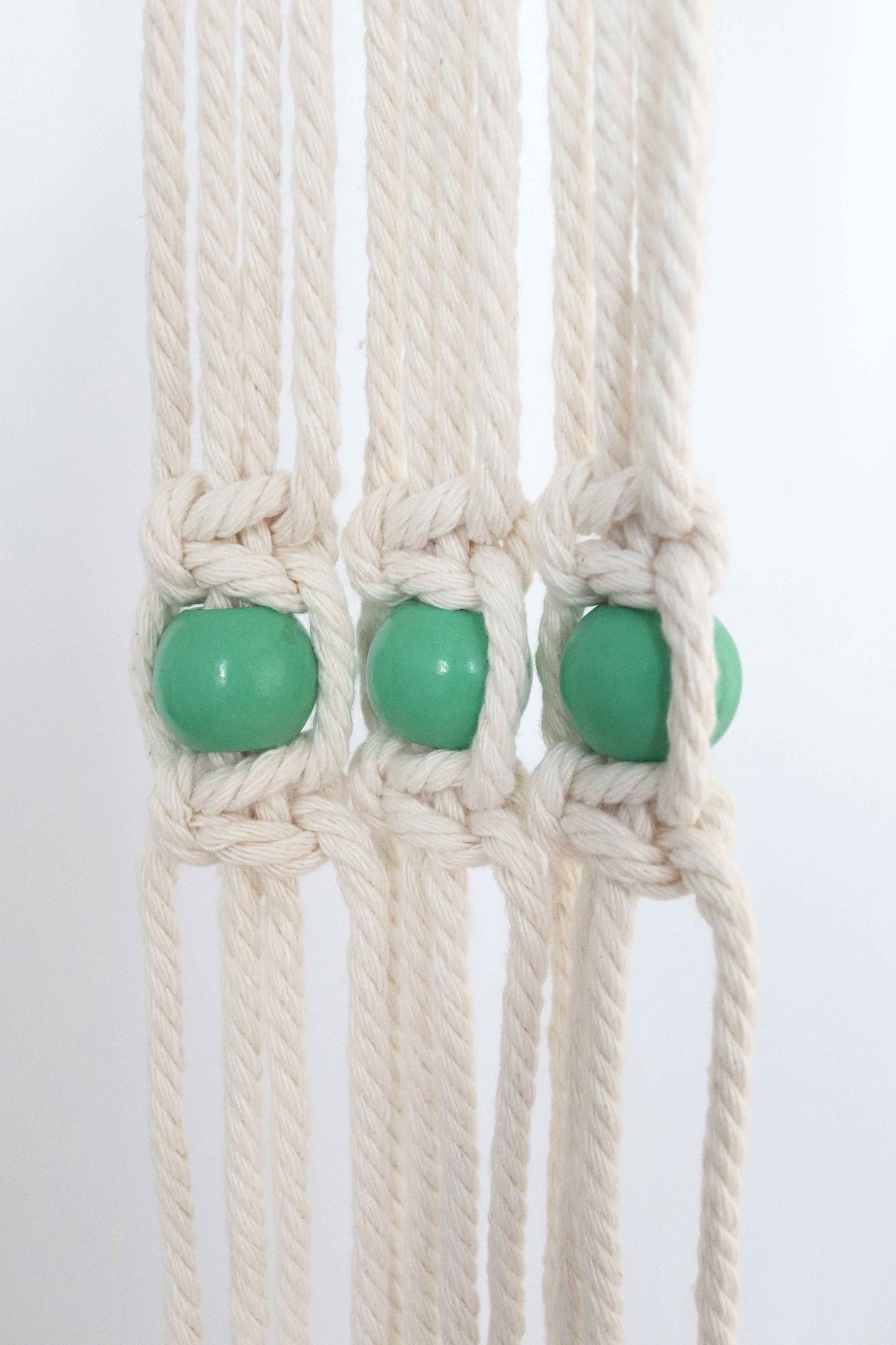 large hole macrame beads with rope