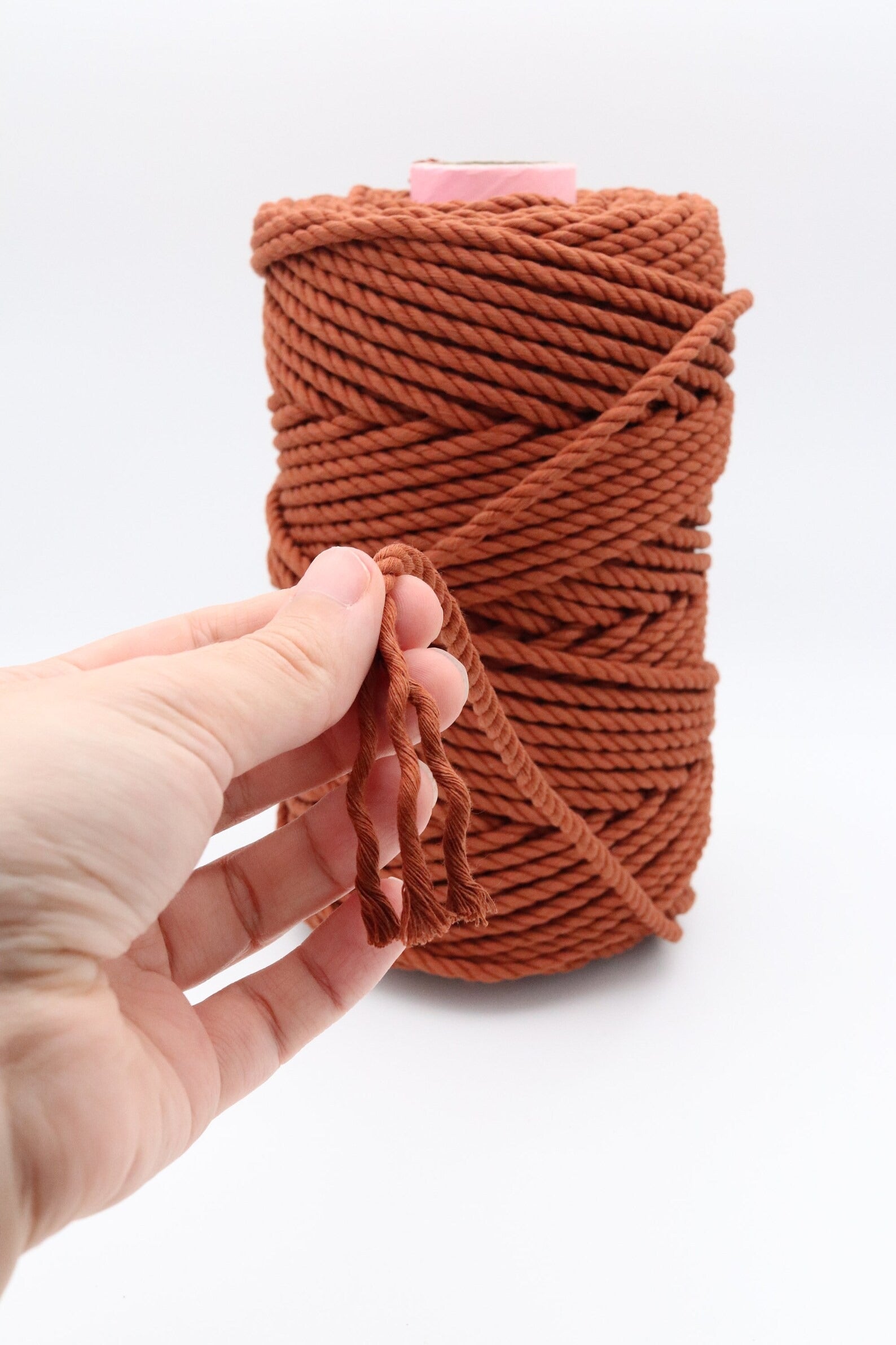 macrame cord rust