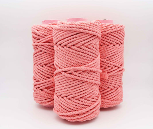 macrame cord pink