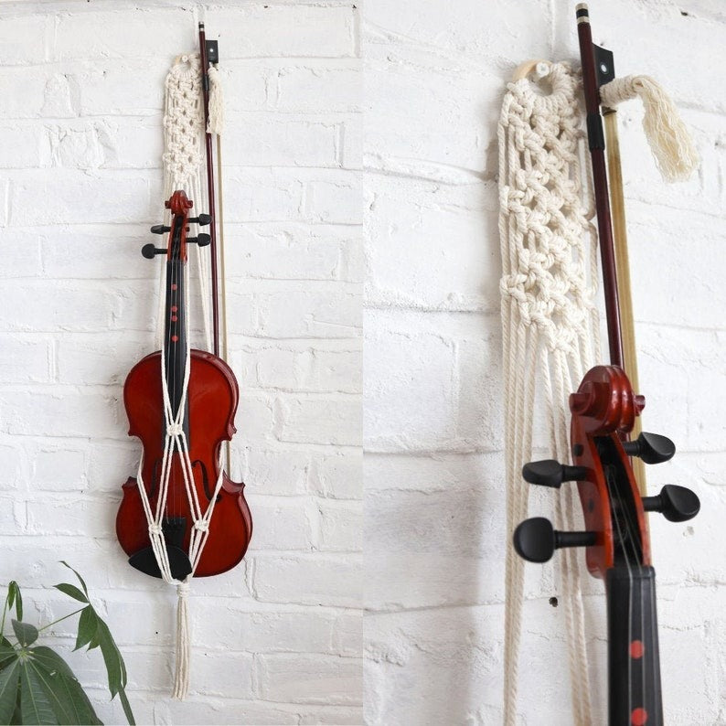 violin stand with bow holder