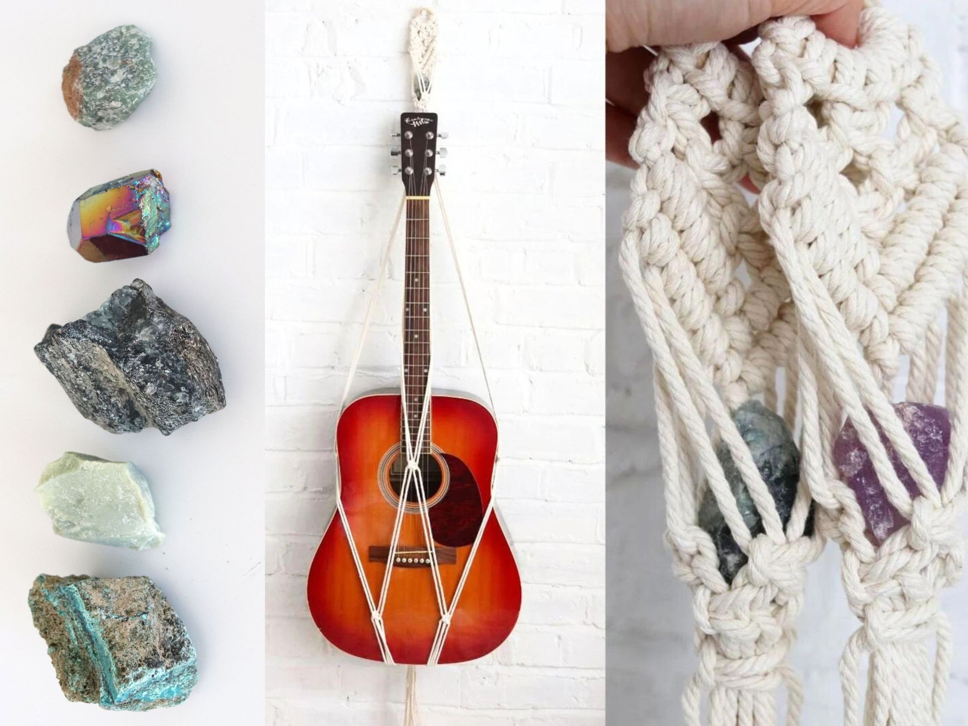 macrame guitar hanger