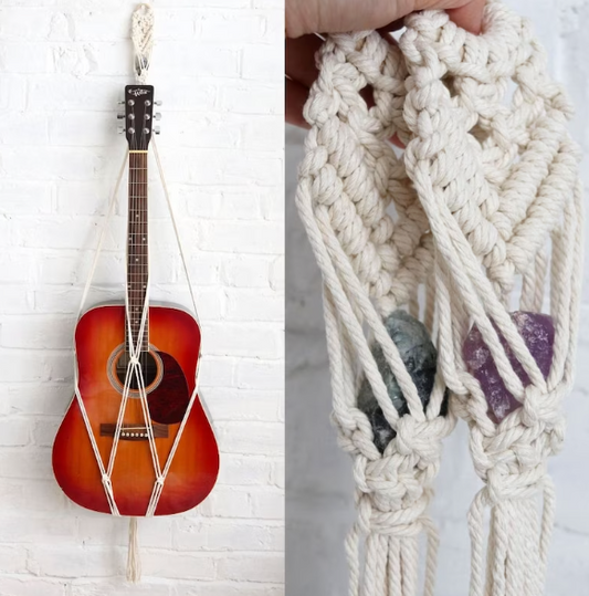 macrame guitar hanger