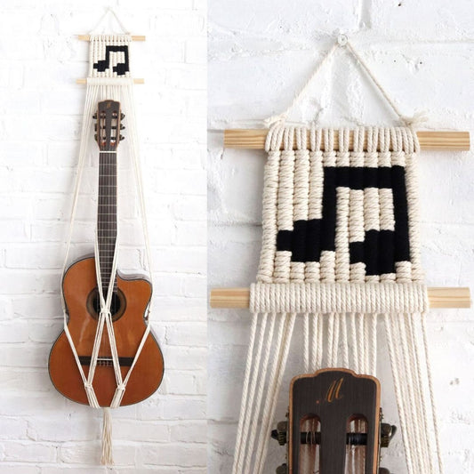 macrame guitar hanger
