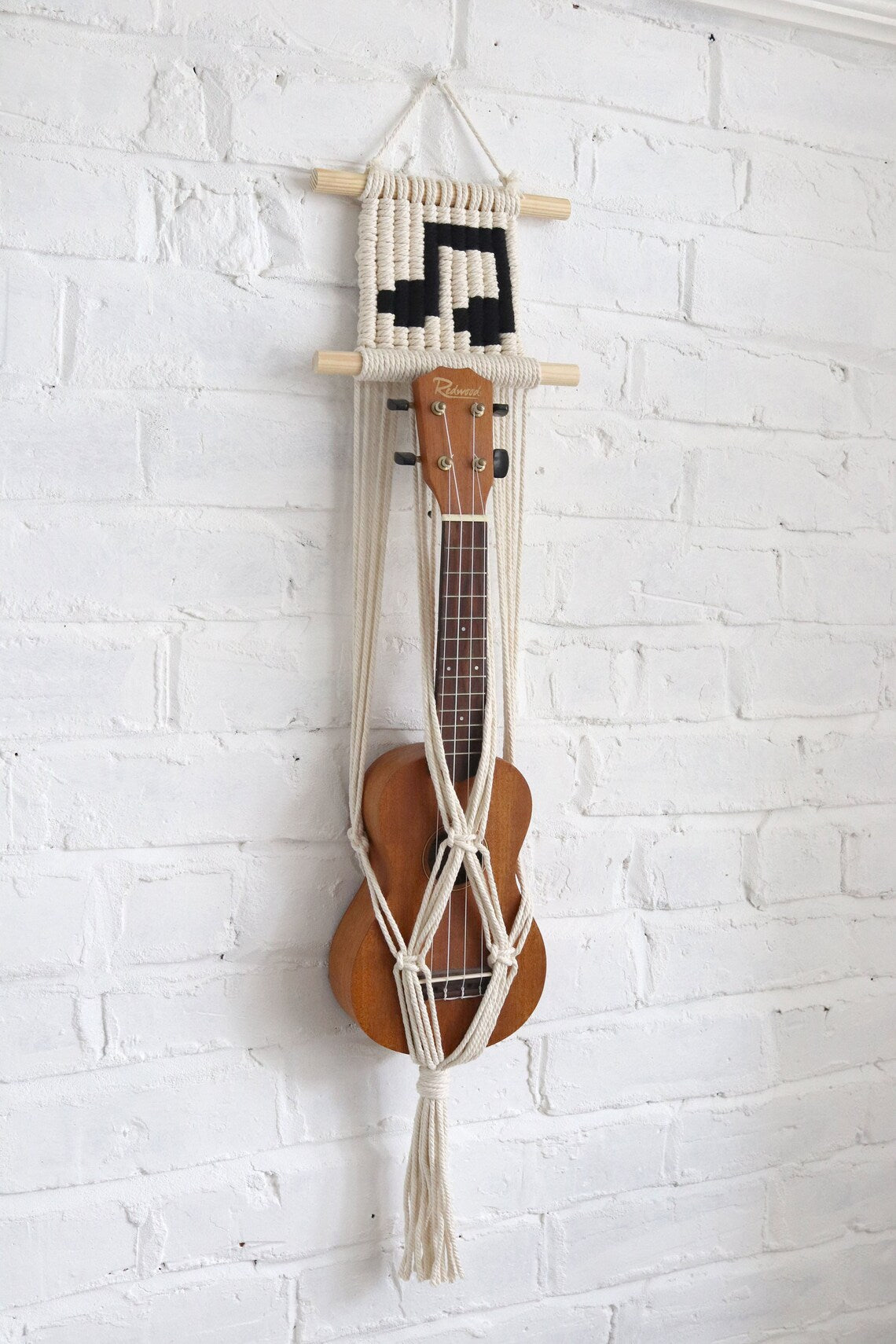 macrame guitar hanger