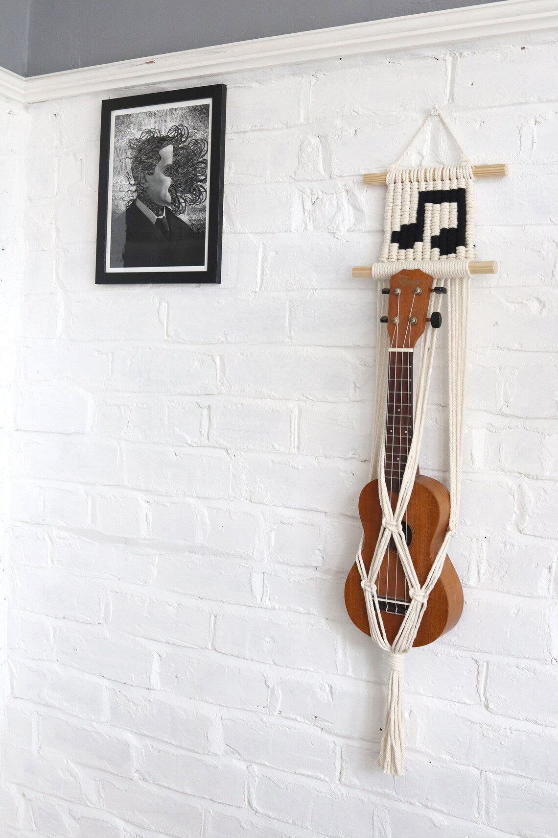 macrame guitar hanger